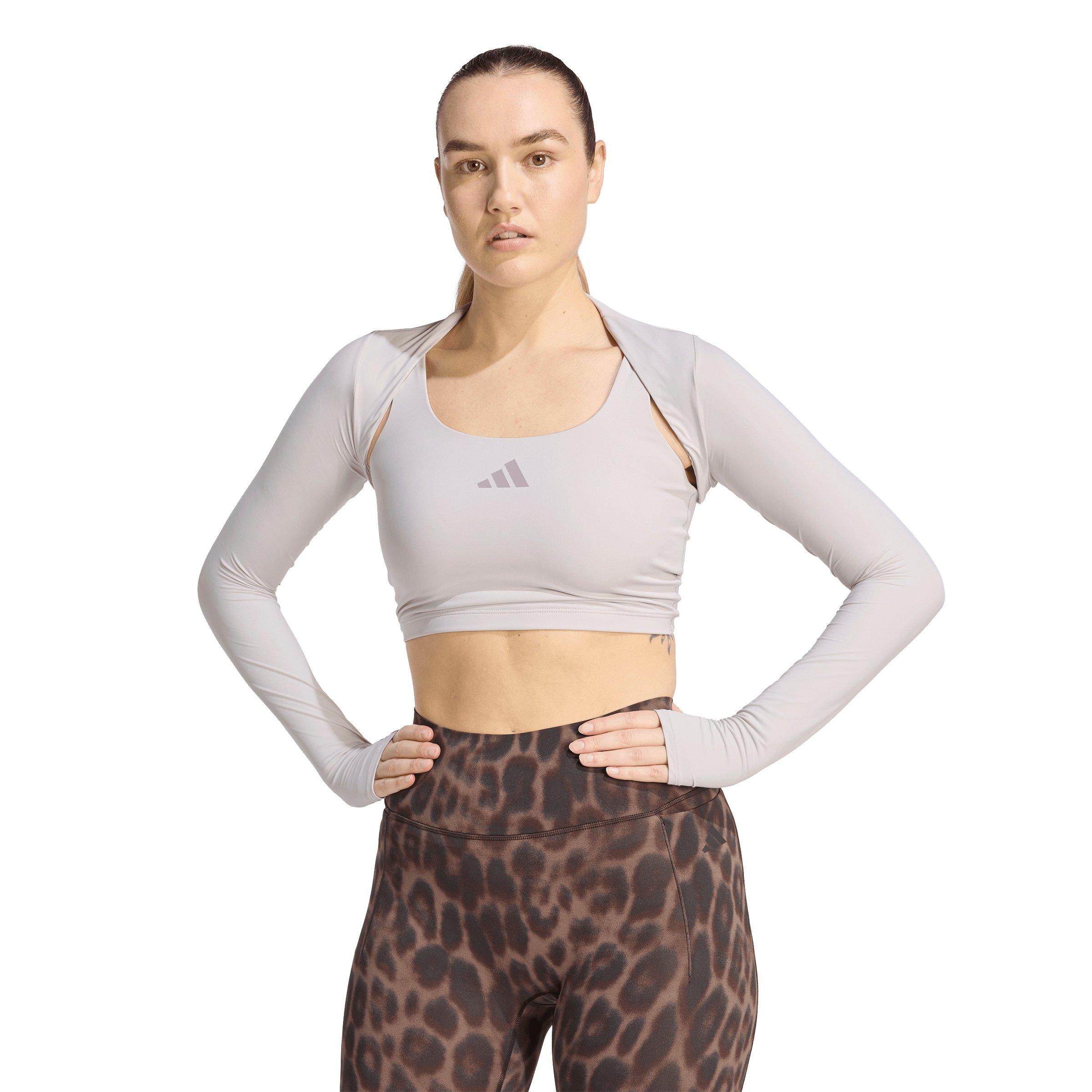 adidas Womens Power Essentials Workout Contour Shrug  Light Purple
